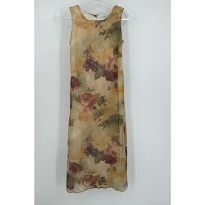 Christy Lyn Womens Floral Maxi Dress Size 9/10 Y2K Fairy Ethereal Cottagecore